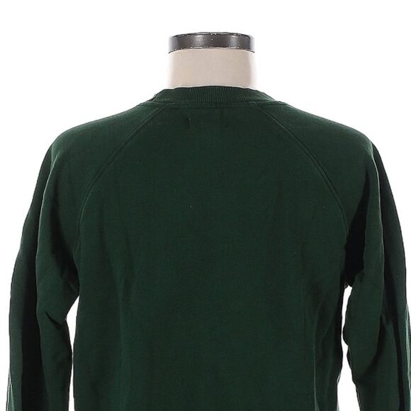 PACT 100% Organic Cotton Forest Green Crew Neck Sweatshirt Size M - Picture 6 of 10